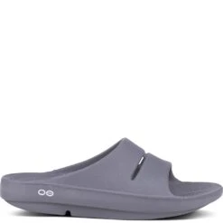 OOFOS Unisex OOAHH Slides - Slate -Elliotts Boots Shop OF1100 SLATE 2