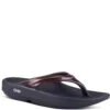 OOFOS Women's OOlala Sandals - Black/Cabernet