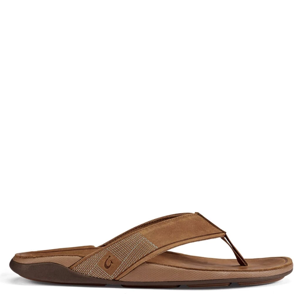 OluKai Men's Tuahine Flip Flops - Toffee 2 OluKai Men's Tuahine Flip Flops - Toffee - Image 2