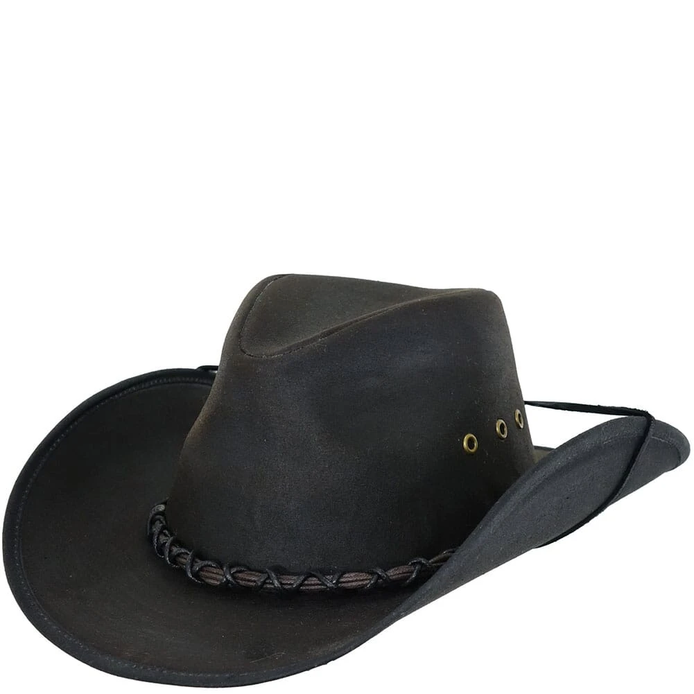 Outback Men's Bootlegger Oilskin Western Hat - Brown 1 Outback Men's Bootlegger Oilskin Western Hat - Brown