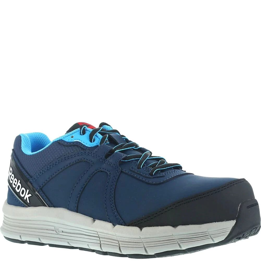 Reebok Women's Cross Trainer Safety Shoes - Navy/Light Blue 2 Reebok Women's Cross Trainer Safety Shoes - Navy/Light Blue - Image 2
