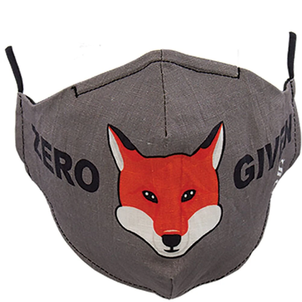 Socksmith Unisex Zero Fox Given Face Mask - Gray 1 Socksmith Unisex Zero Fox Given Face Mask - Gray