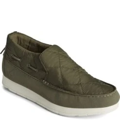 Sperry Men's Moc-Sider Casual Shoes - Olive -Elliotts Boots Shop SESTS23876 5