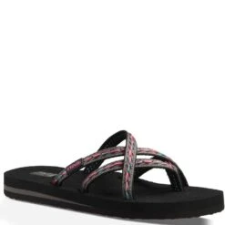Teva Women's Olowahu Flip Flops - Felicitas Black