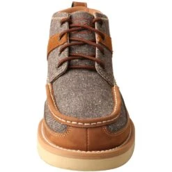 Twisted X Men's Wedge Sole Casual Shoes - Dust Brown -Elliotts Boots Shop TXMCA0018 4