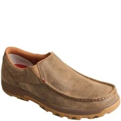 Twisted X Men's CellStretch Driving Moc Boat Slip On - Bomber -Elliotts Boots Shop TXMXC0003 5