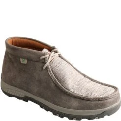 Twisted X Men's CellStretch Driving Moc Slip On Chukka - Grey/Ligh -Elliotts Boots Shop TXMXC0005 5