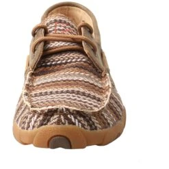Twisted X Women's Boat Shoe Driving Moc - Multi/Bomber -Elliotts Boots Shop TXWDM0114 4