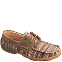 Twisted X Women's Boat Shoe Driving Moc - Multi/Bomber -Elliotts Boots Shop TXWDM0114 5