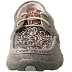 Twisted X Women's Boat Shoe Driving Moc - Grey/Multi -Elliotts Boots Shop TXWDM0130 4
